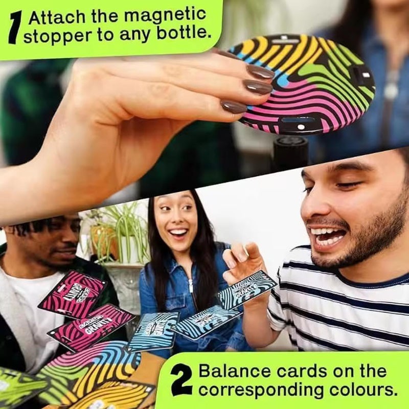 Cards vs. Gravity Pro The Gravity Defying Card-Balancing Game 2-8 Players Family