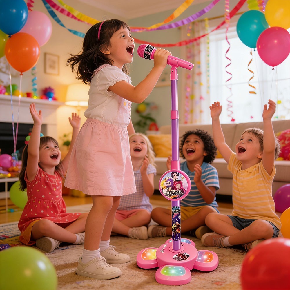 Children's Toy Kpop Demon Music Microphone with Light Microphone Can Play Songs