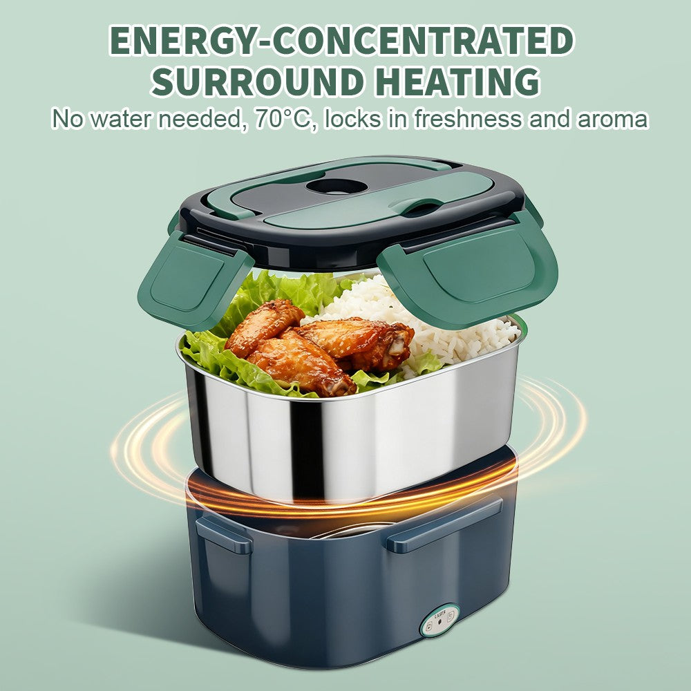 Portable Electric Heated Lunch Box Food Warmer Lunch Bento Box 12V/24V Car UK