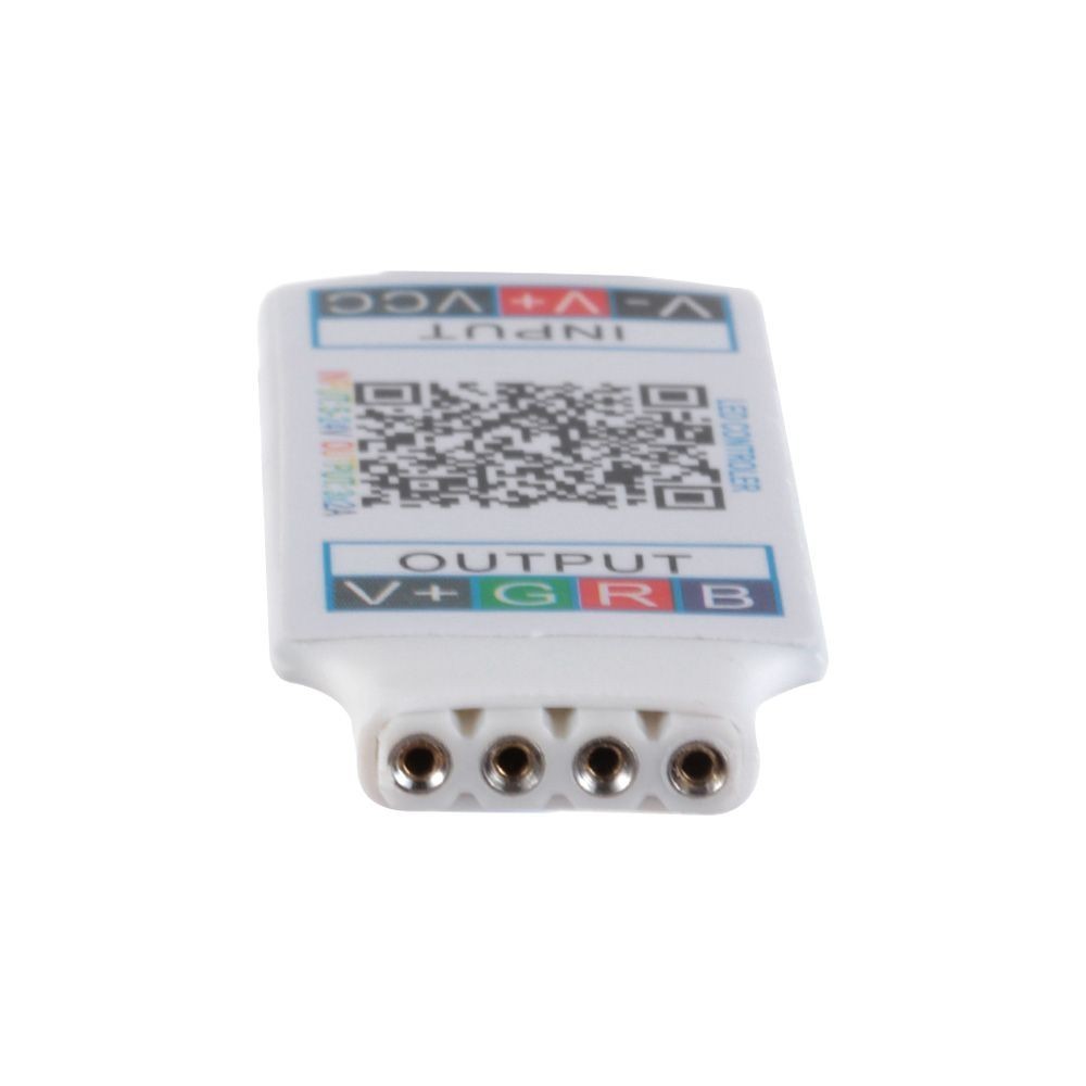 Plug to 4Pin Connector LED Light Strip Bluetooth Adaptor Music RGB Controller