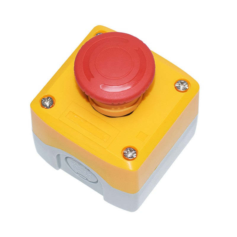 Emergency stop button stop switch twist to release Mushroom Stop Key Lockoff