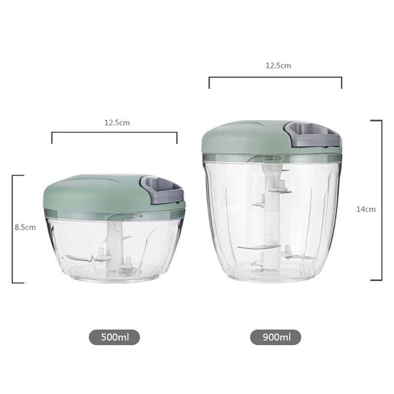 Manual Meat Mincer Garlic Chopper Rotate Press Crusher Vegetable Onion Cutter