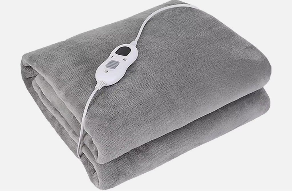 Electric Over Blanket Throw Heated Soft For Bed Sofa Double Single 160x130cm