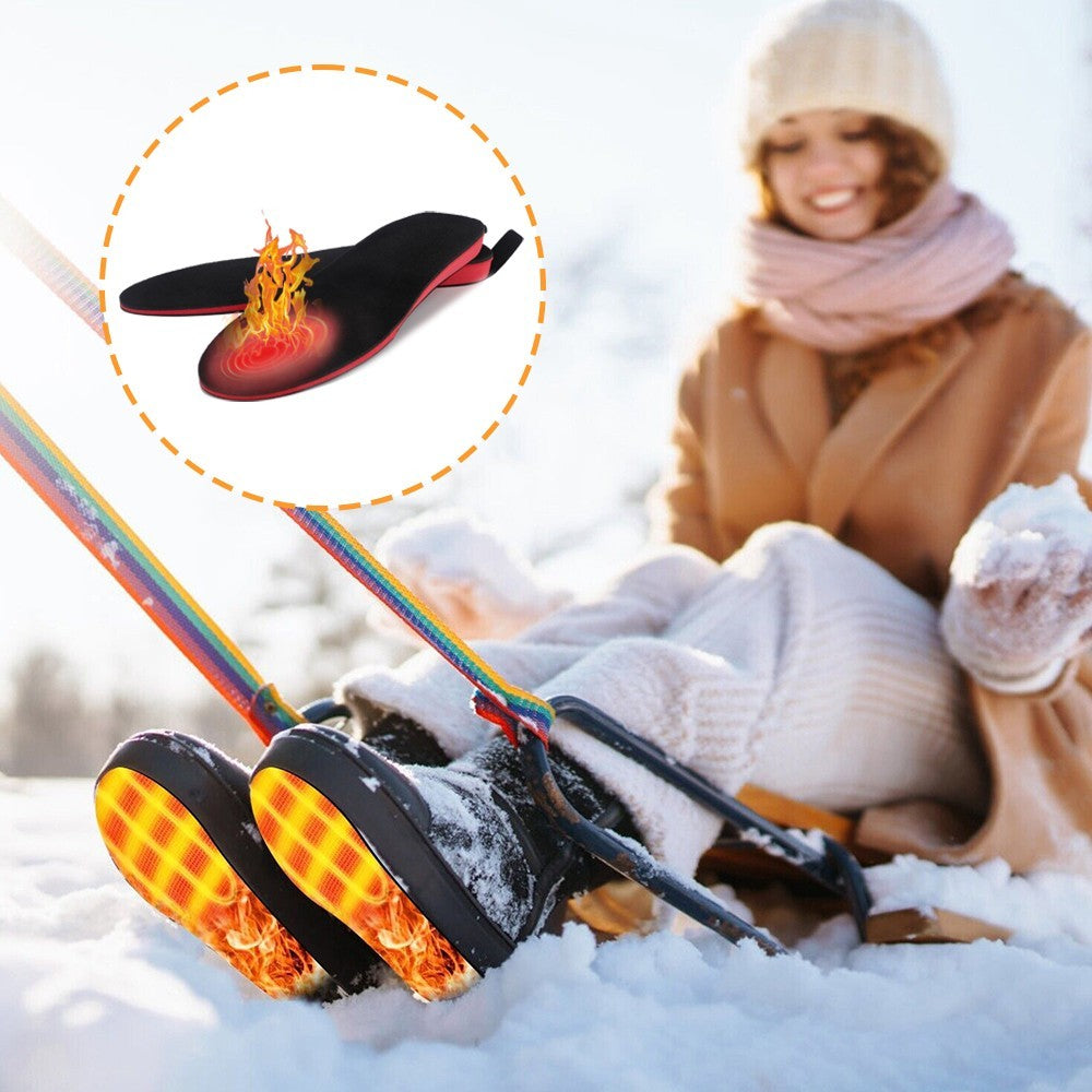 Heated Insoles Rechargeable Electric Heated Shoes Insoles with Remote Control