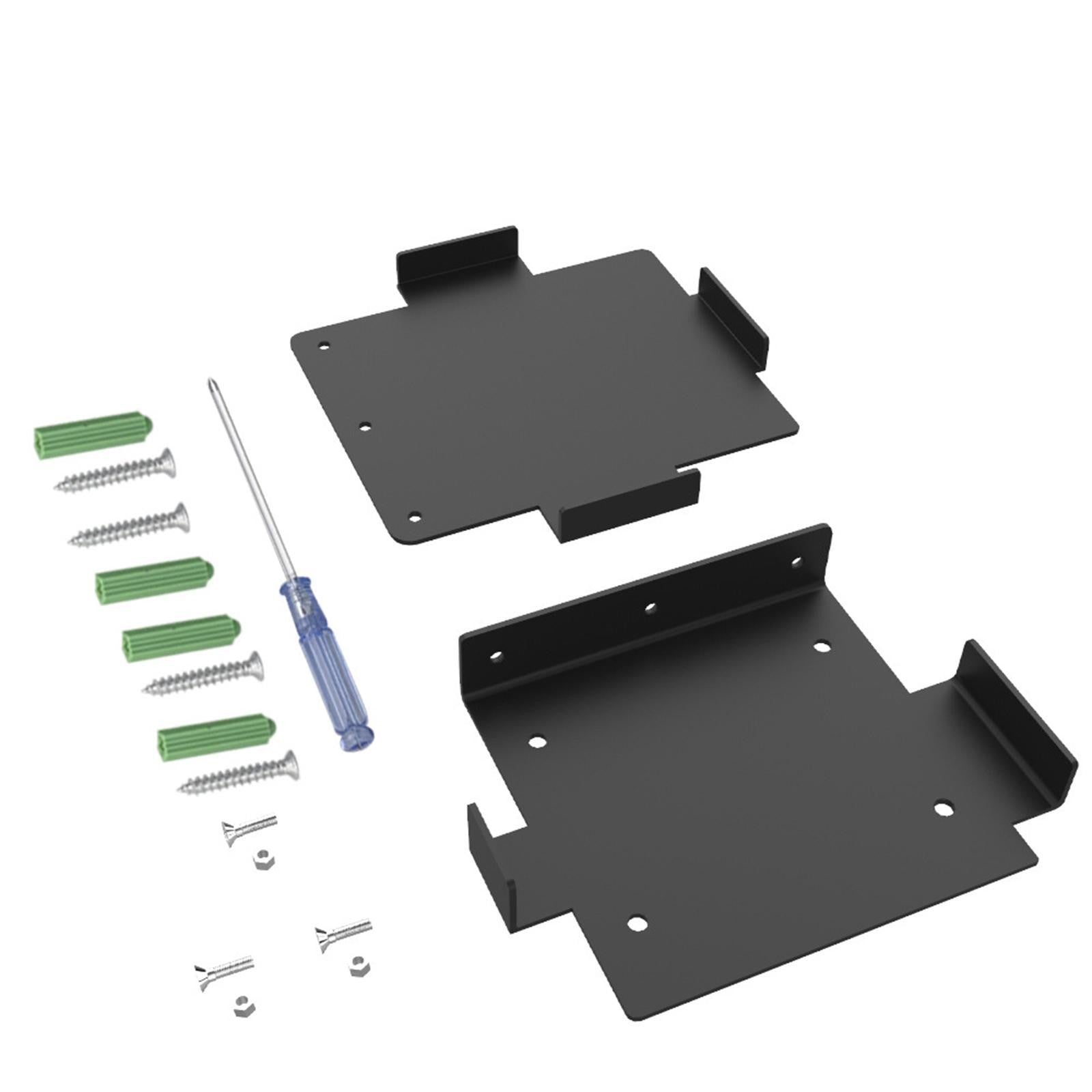 For Xbox Series X Console Wall Mount Bracket Steel Shelf Black Vertical Floating