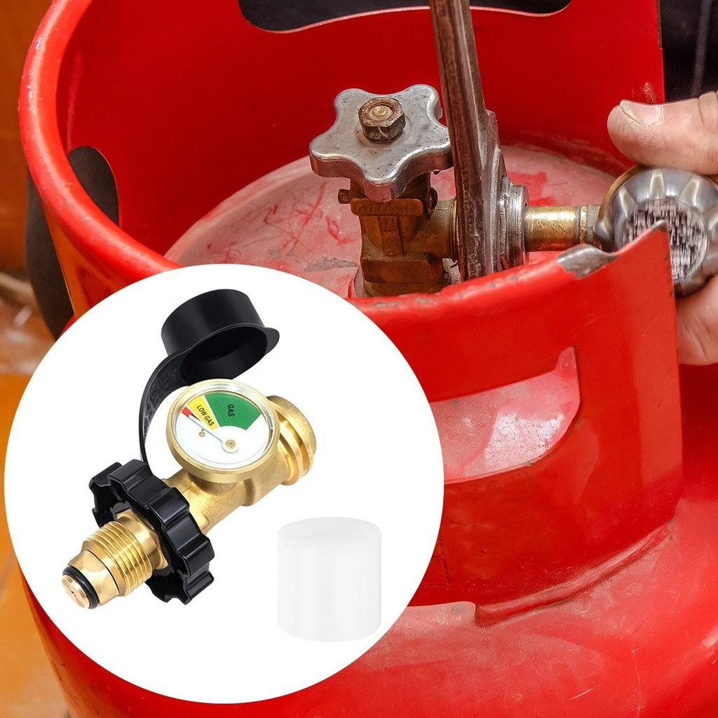 High Low Gas Pressure Gauge Level Indicator POL Propane LPG Bottle Cylinder