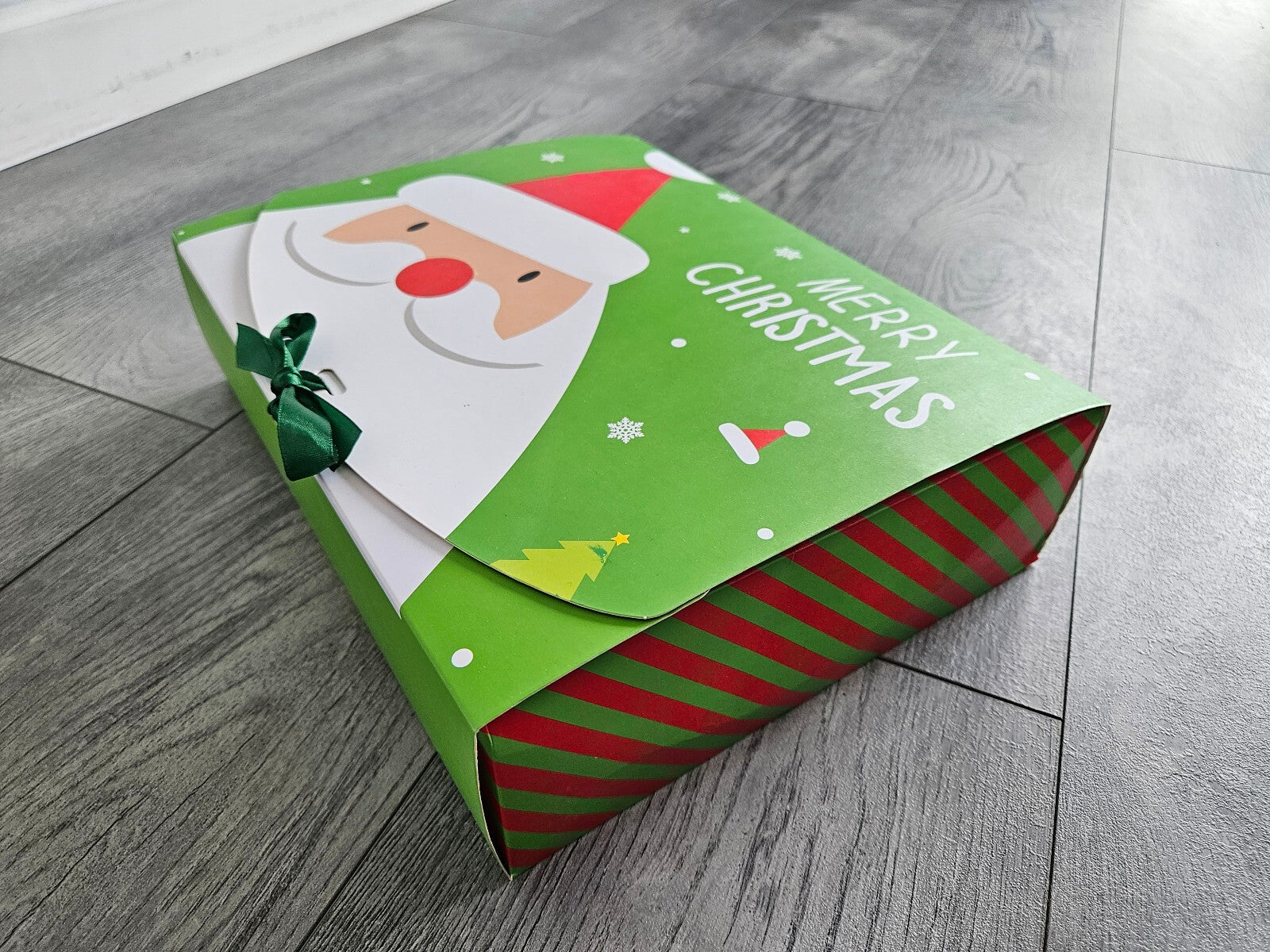 5PCS New Blank Christmas Gift Box, Red, Green, Xmas, Santa