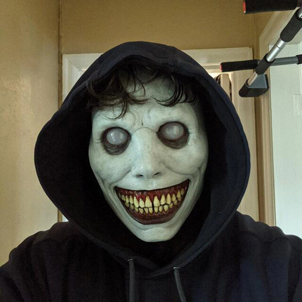 Smiling Demons Halloween Mask Black Evil Cosplay Props  Party