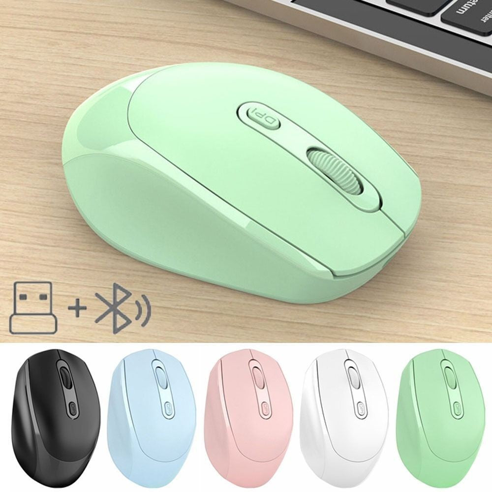 Rechargeable Bluetooth Mouse 2.4G+Bluetooth Computer Mouse Wireless Mouse