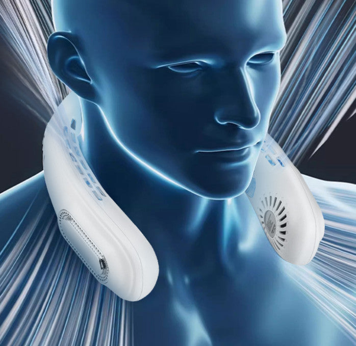 Flexible Soft Silicone USB Personal Neck Cooling Fan Rechargeable Fifth Gear