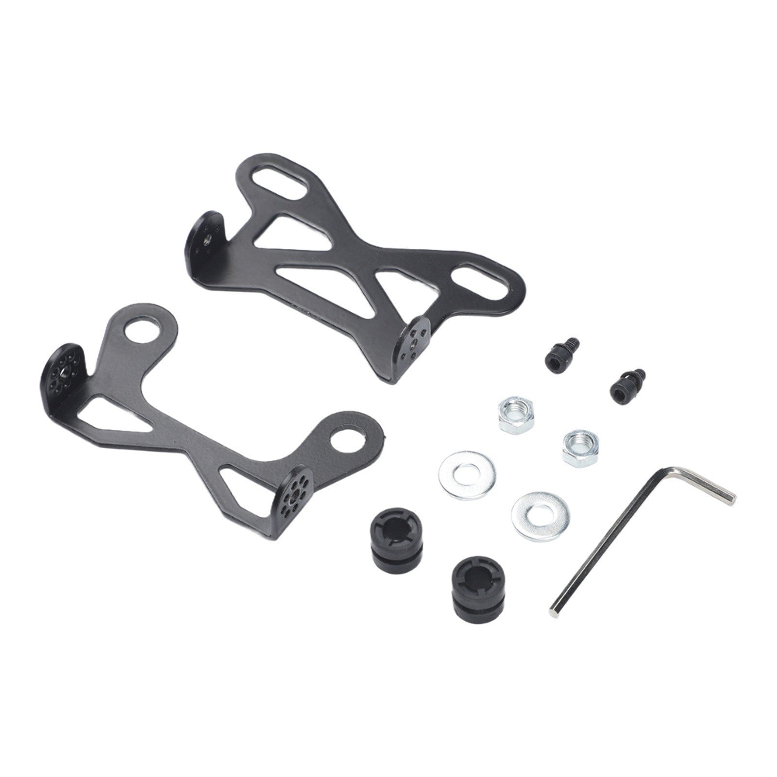 Sleek Black Motorcycle Instrument Bracket for Easy Speedometer Fitment