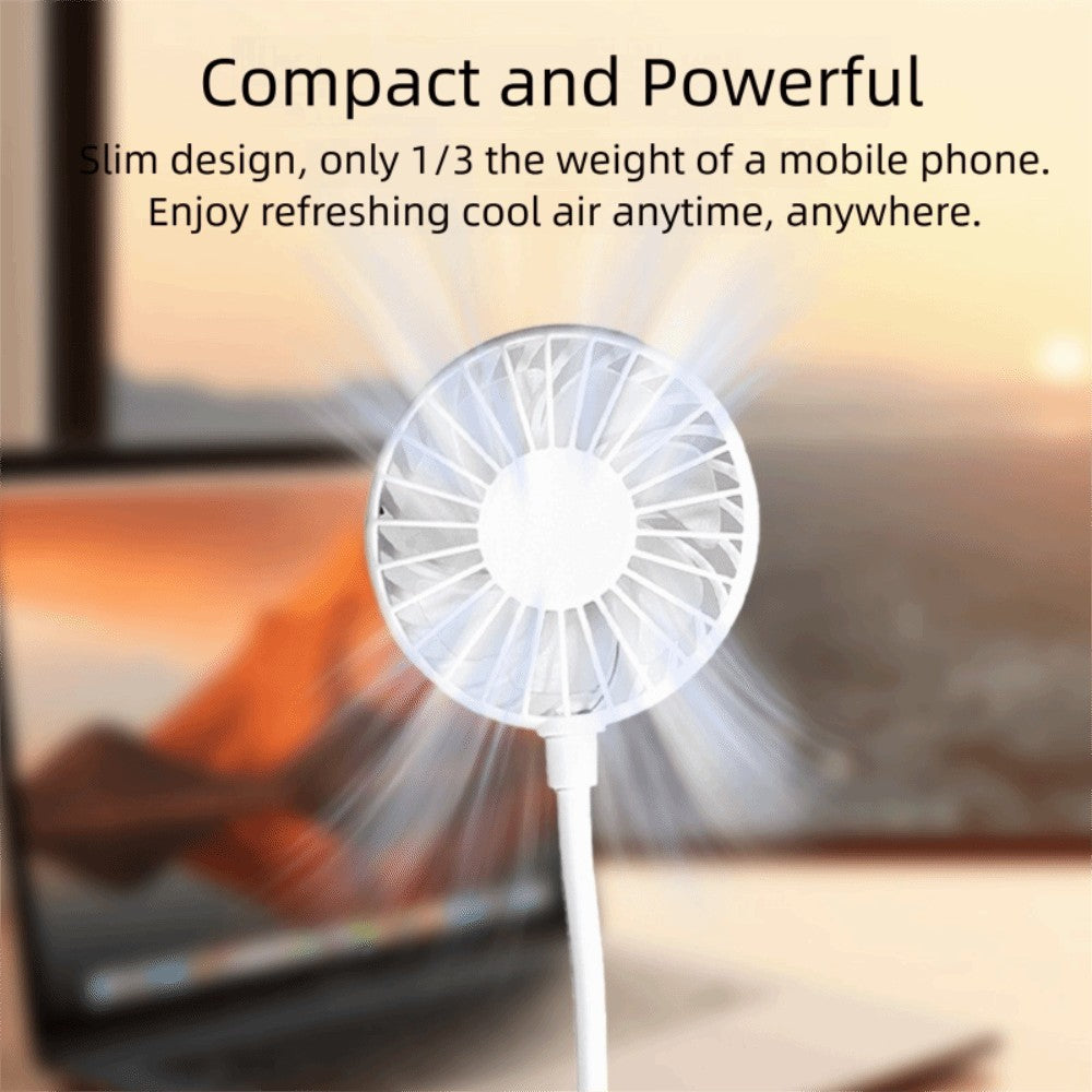 Mute Operation USB Rechargeable Fan Small Size Mini USB Fan  Laptop PC