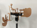 Drummer Windmill Garden Decoration, Handmade Metal Percussionist Windmill