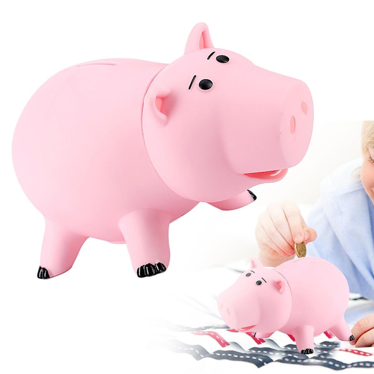 Toy Story 4 Hamm Figures Coin Save Money Box Piggy Bank Pink Ham Pig Kids Gift