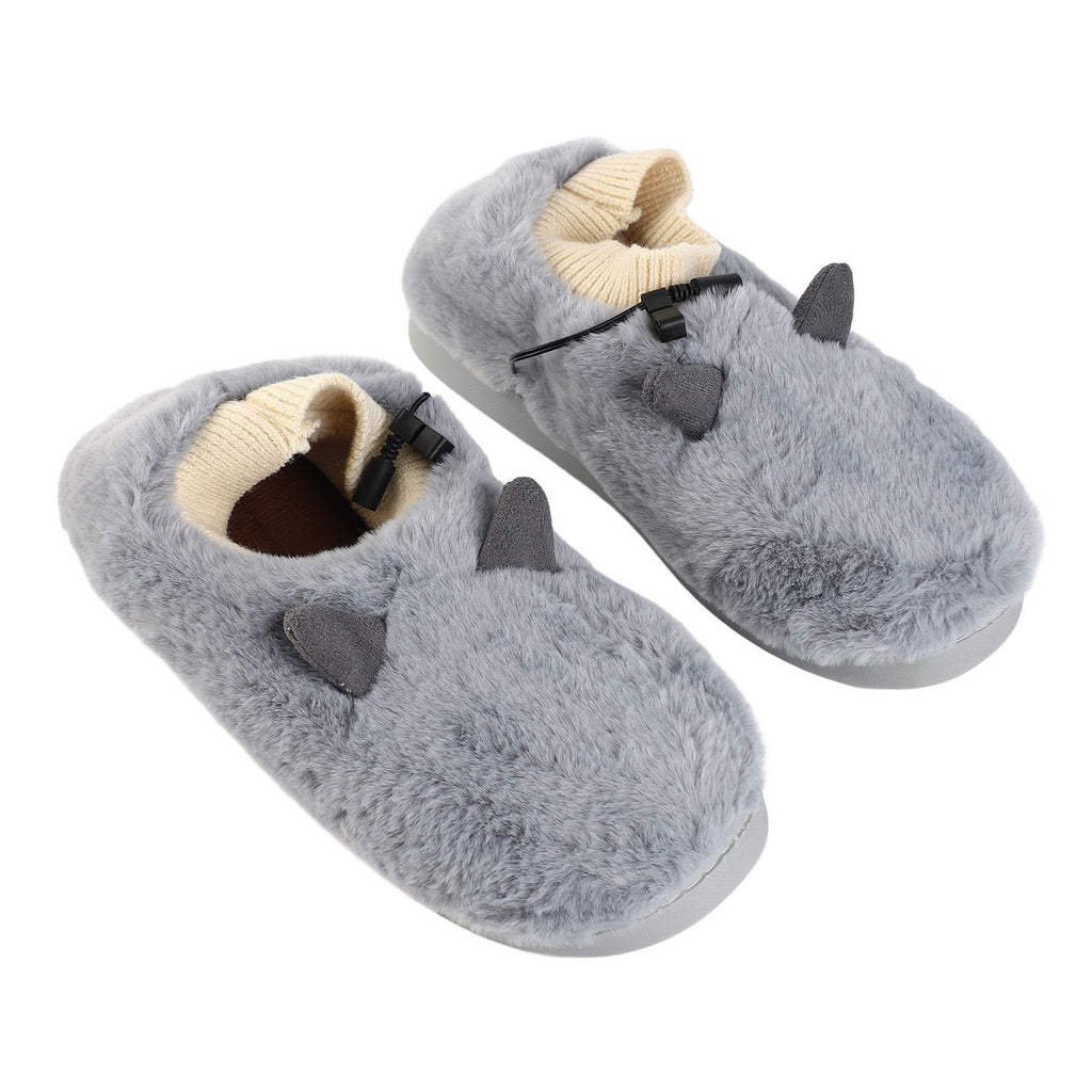 USB Heated Slippers Soft Winter Foot Warmer For Men