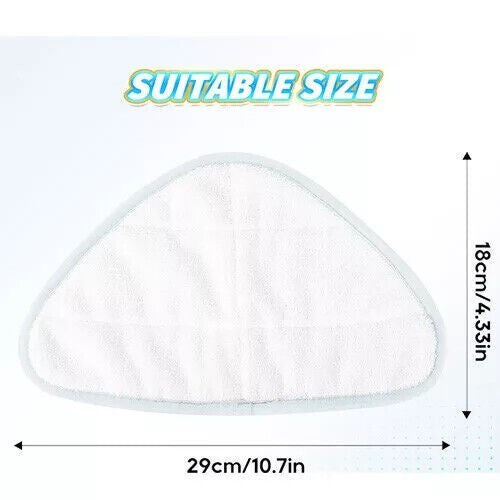 4x For H2O HD Steam Cleaner Replacement Microfibre Steam Mop Pads