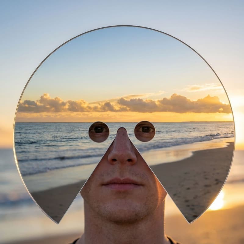 2026 Head-mounted Mirror Surreal Art Wearable Art Freddie Yauner MIRROR MASK New