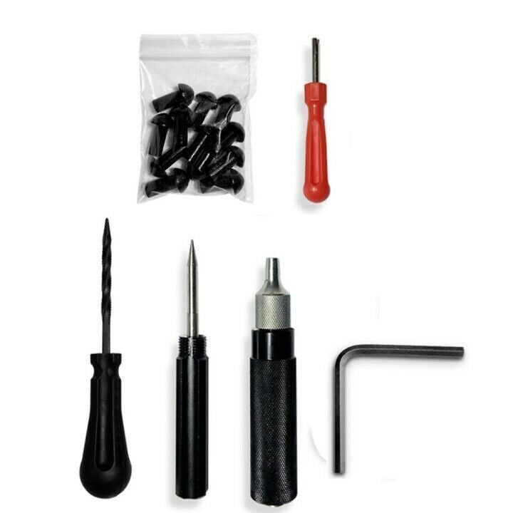 17* Outer Tire Puncture Repair Kit Mushroom Plug Tool Motorcycle Scooter Bike ☘