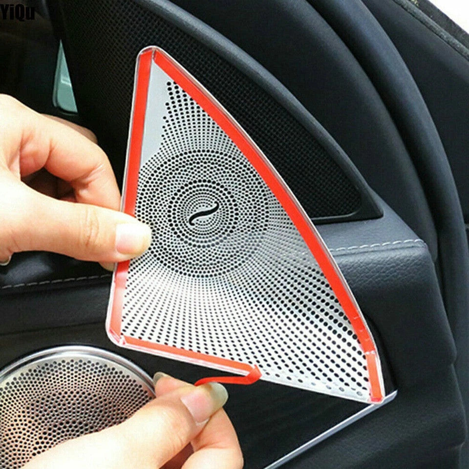 2Pcs For Mercedes Benz C Class W205 Door A-piller Tweeter Decoration Cover Trim