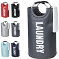 82L Foldable Fabric Laundry Basket Collapsible Clothes Hamper Bag Washing Bin