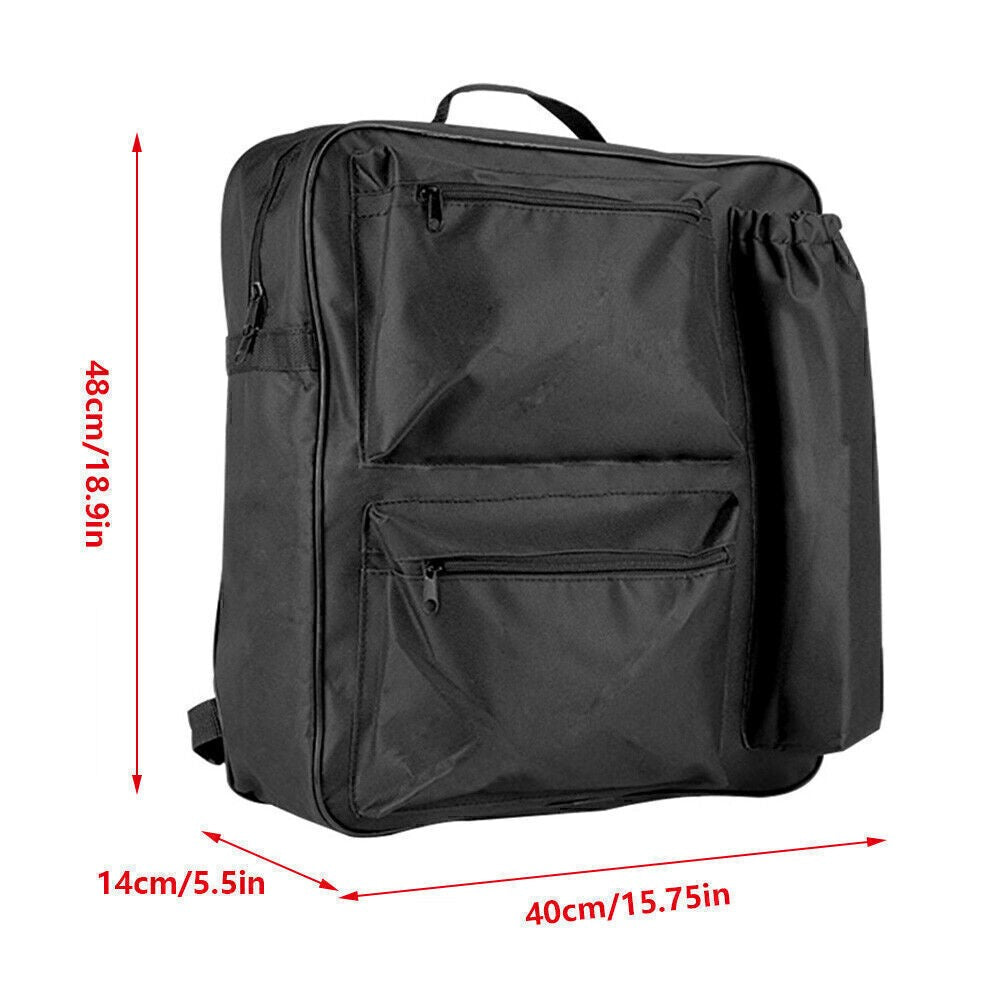 Deluxe Large Wheelchair Mobility Scooter Shopping Bag Holdall Handle Black