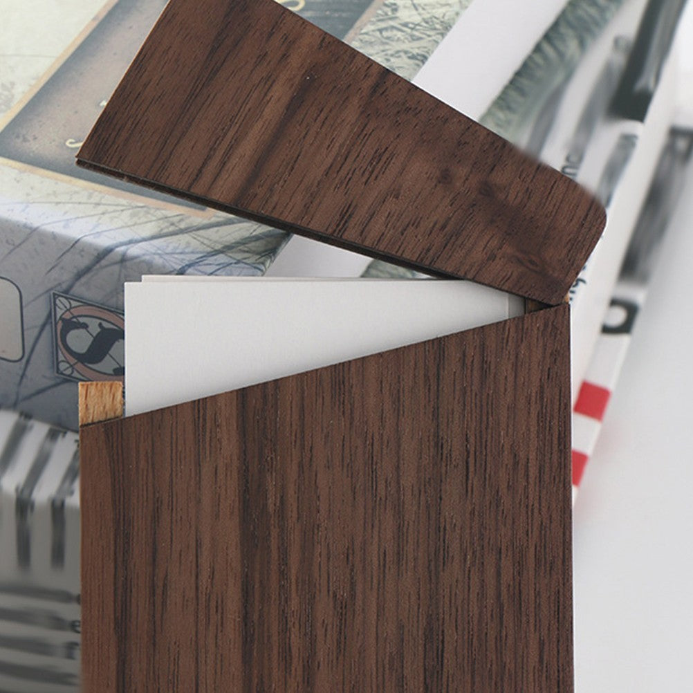Business Card Holder Wooden Card Case For Men Pocket Card Holder