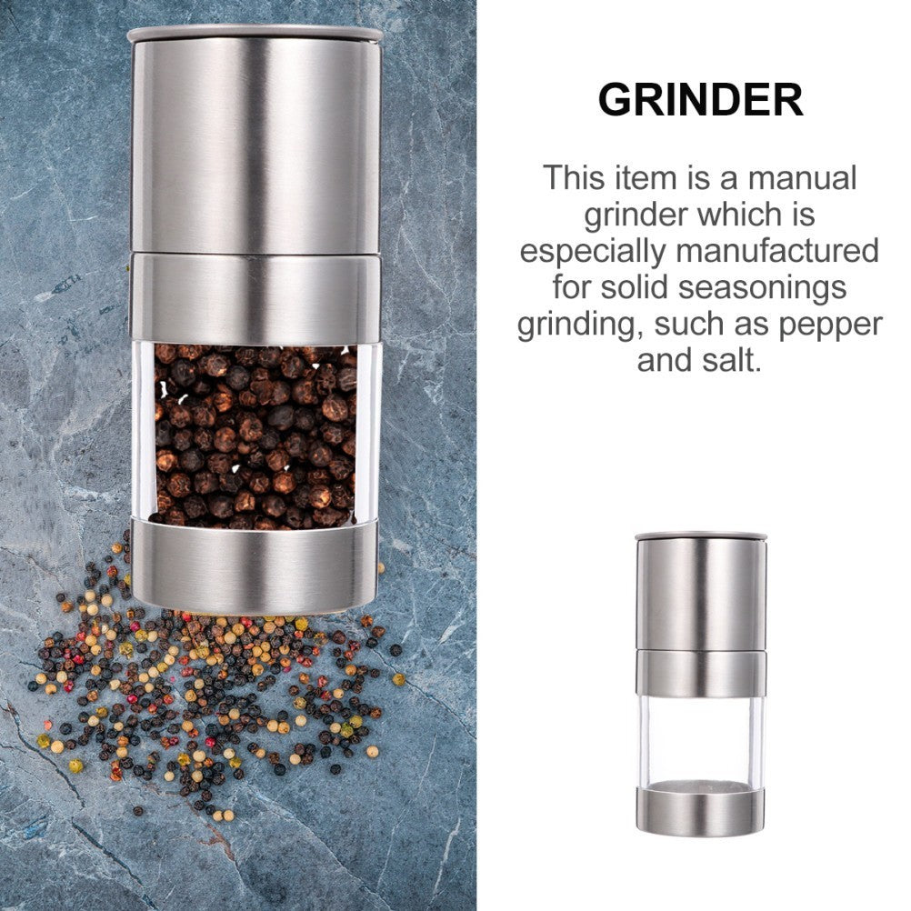 1Pc Stainless Steel Manual Pepper Mill Sauce Grinder Pepper Mill Kitchen Tool