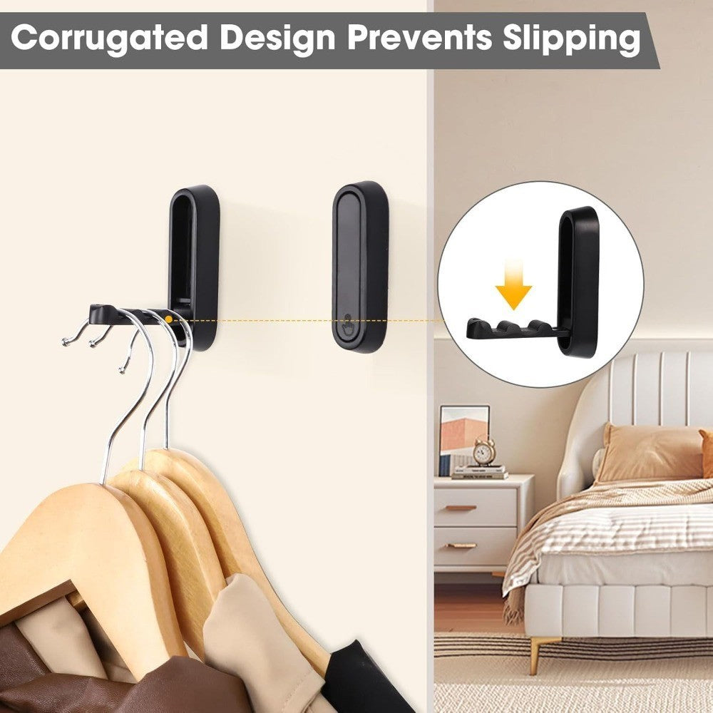 2X Folding Wall Hooks Wall Mount Clothes Hanger Hooks Coat Hooks Bathroom Towel
