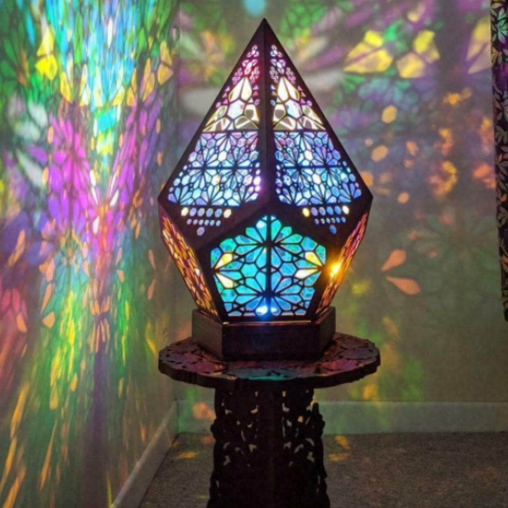 Moroccan Mosaic  Bohemian Colorful Table Bedside Lamp Light Lamp