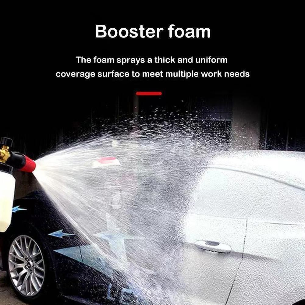 Snow Foam Lance 1/4" Quick Connect Pressure Washer Gun Soap Cannon 1L Bottle