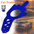 Blue Universal Trailer Car Racing Tail Tow Towing Hook Rear Hitch Aluminum Alloy