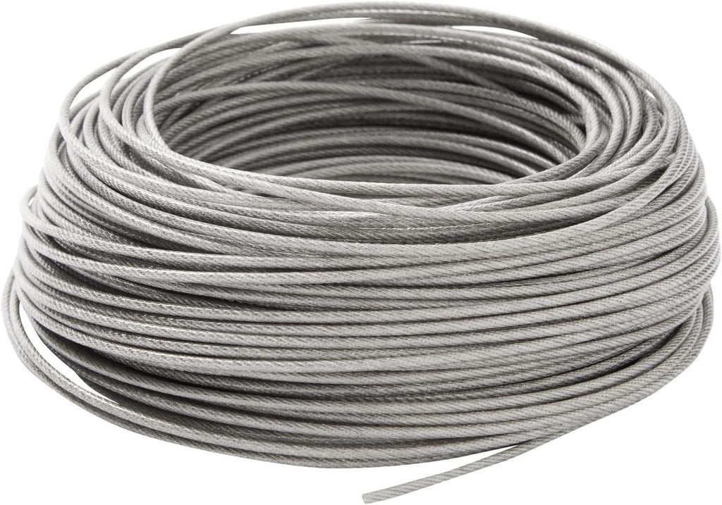 50M String Light Hanging Kit Outdoor Garden Wire Climbing Plant Fence Wire Rope