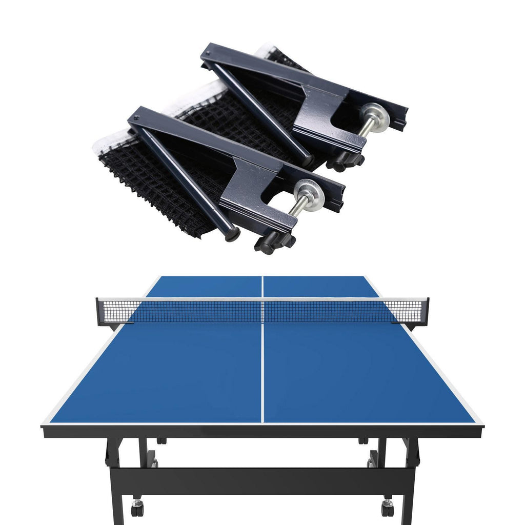 Portable Table Tennis Net and Post Set Screw on Clamp Indoor Outdoor