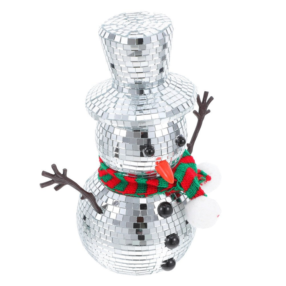 Christmas Snowman Indoor Decorations for Home Disco Balls Ornaments