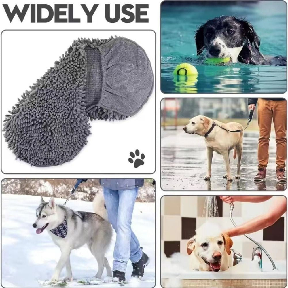 Pet Drying Towel Super Absorbent Water Dog Cat Bath Clean Skin-Friendly﻿ UK