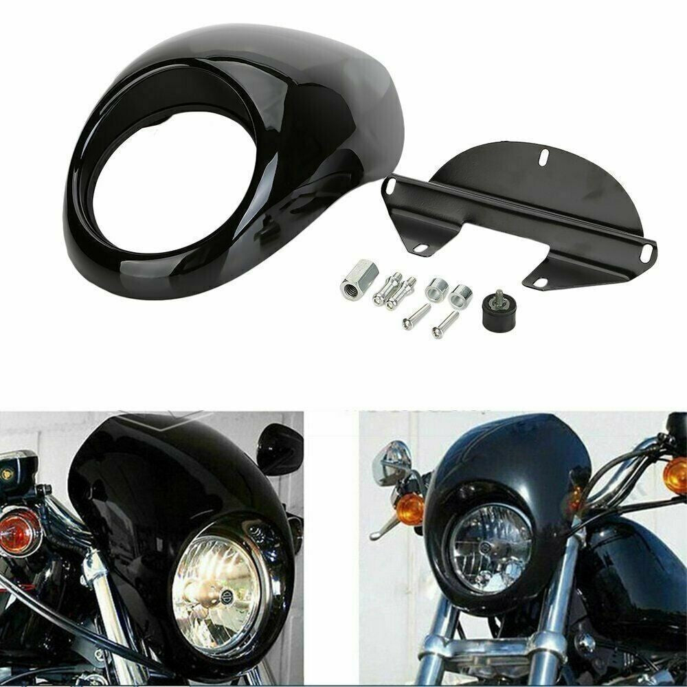 Front Headlight Cowl Fairing Light Cover For Harley Sportster XL883 XL1200