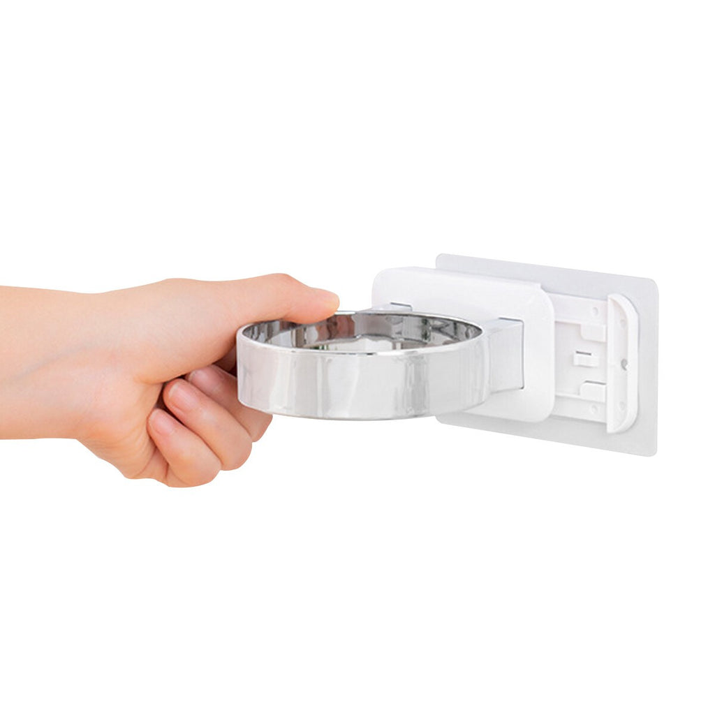 Adhesive Hair Dryer Rack Stand Holder Storage Organizer Bathroom Wall Mounted