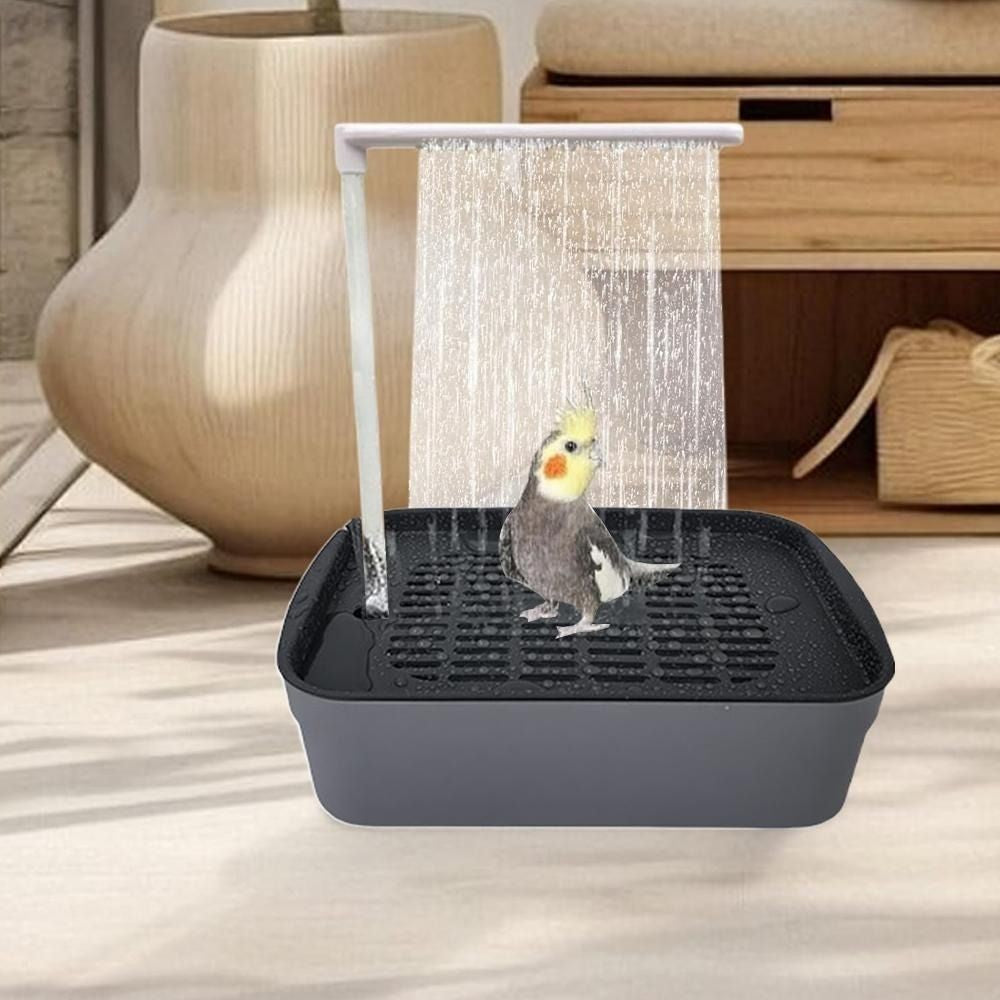 Automatic Parrot Bird Bath Tub Bird Bathtub Shower Fountain  Pet Supplies
