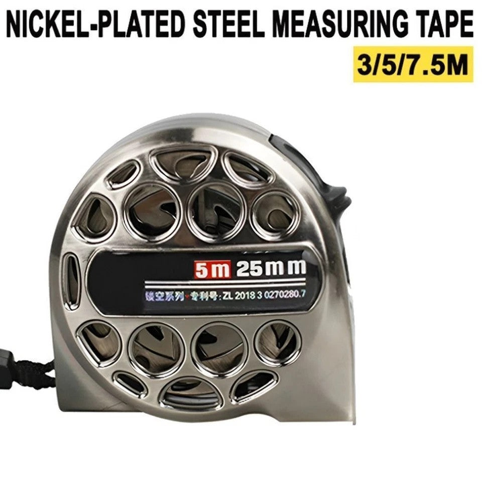 5/7.5m Metric Tape Stainless Steel Retractable Ruler Tape Measure Waterproof