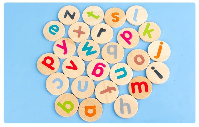 Kids Cardboard English Spelling Alphabet Game Early Education Educational Gift