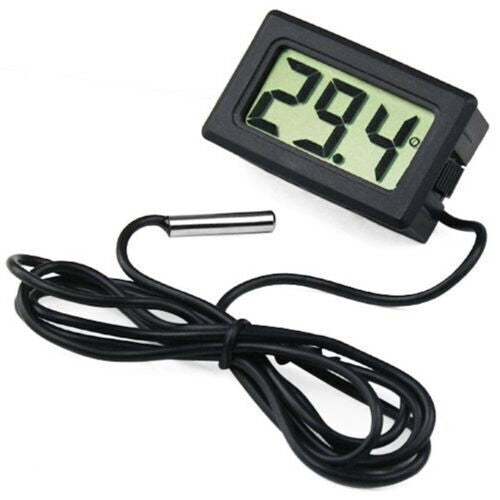 LCD Digital Thermometer Temperature Meter Gauge with Waterproof Sensor Probe