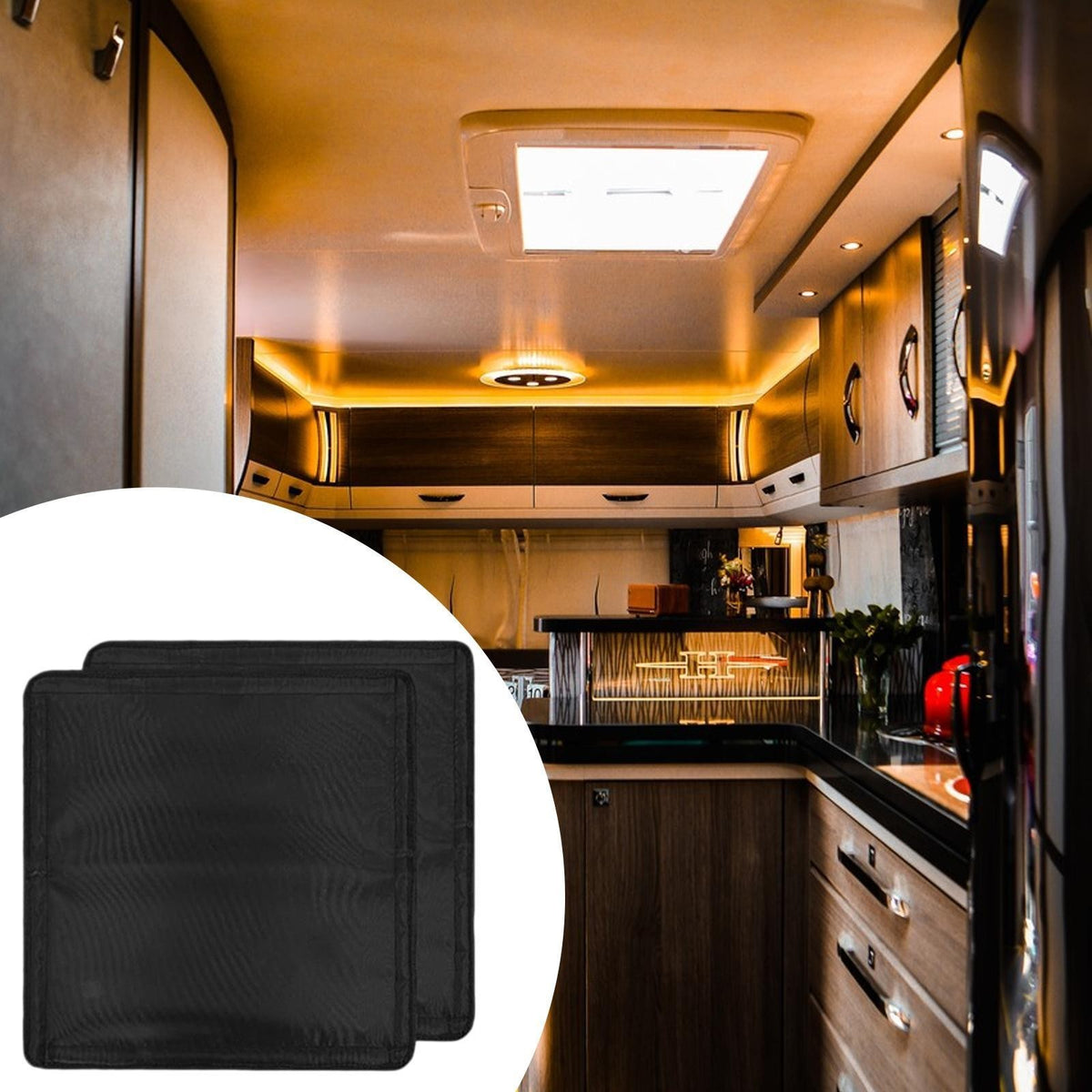 2x RV Skylight Vent Cover Camper Tailer Accessories Waterproof Sun Blackout