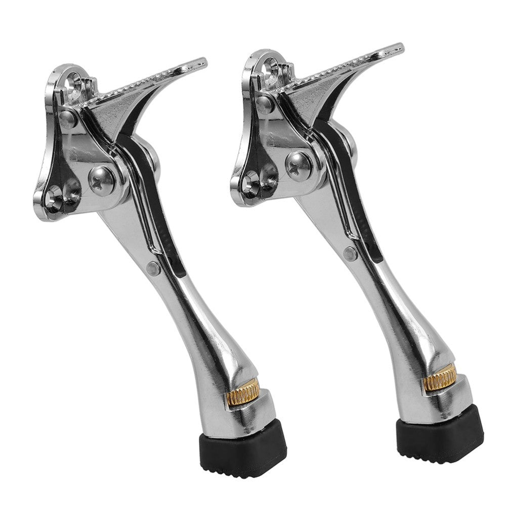 2 Pcs Automatic Door Retainer Foot Operated Stopper Bottom of Adjustable Kick.*