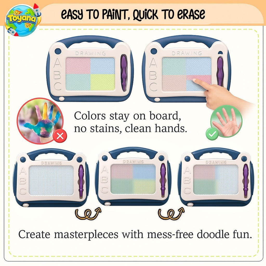 Kids Magic Drawing Board & Magnetic Slate Doodle Pad Early Learning Activity Toy