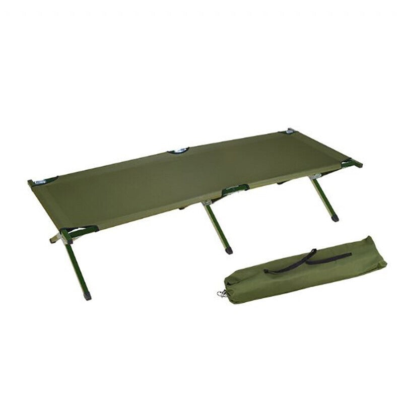 Heavy Duty Folding Camping Bed Lightweight Portable Travel Bed Strong Metal Leg~
