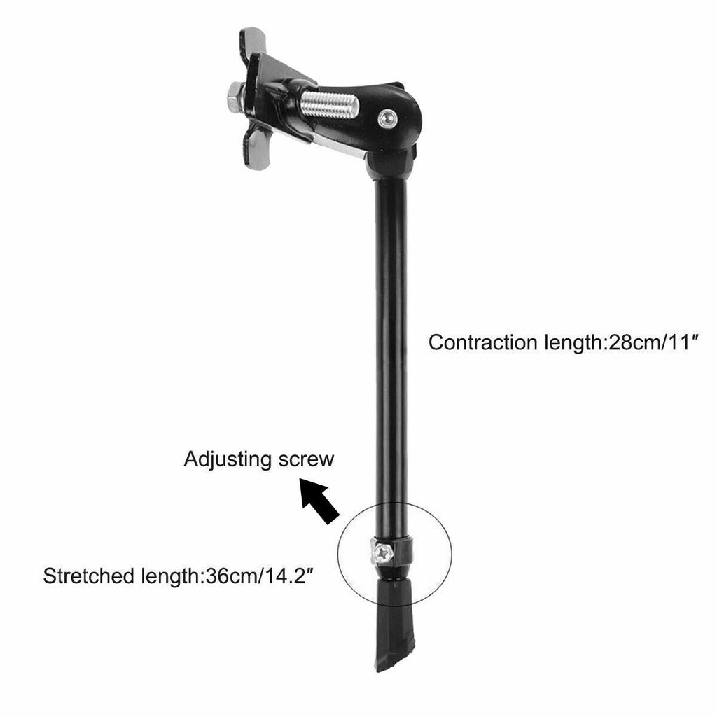 Bike Kick Stand Adjustable Alloy Foot Heavy Duty Prop Bicycle Mountains 24"-27"