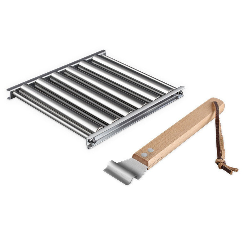Hot Dog Roller Sausage Roller Stainless Steel BBQ Hotdog Roller for Barbecue