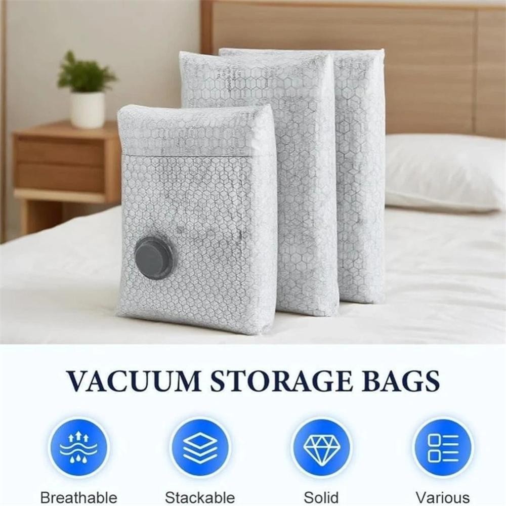 Cordless Rechargeable Vacuum Bag Set Portable Travel Storage Pump Bedding Clothe