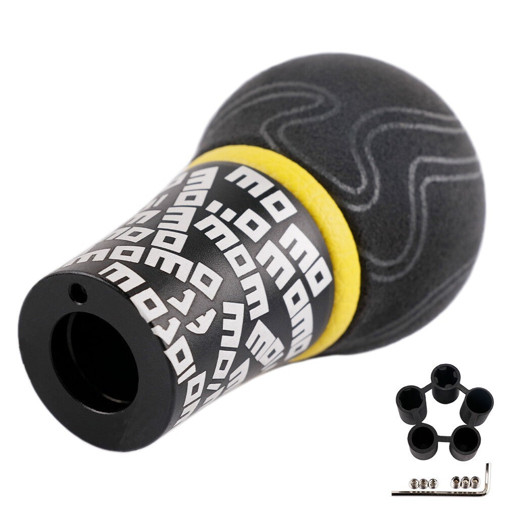 For momo Ultra Graffiti Aluminum leather Manual Gear Stick Shift Knob Shifter
