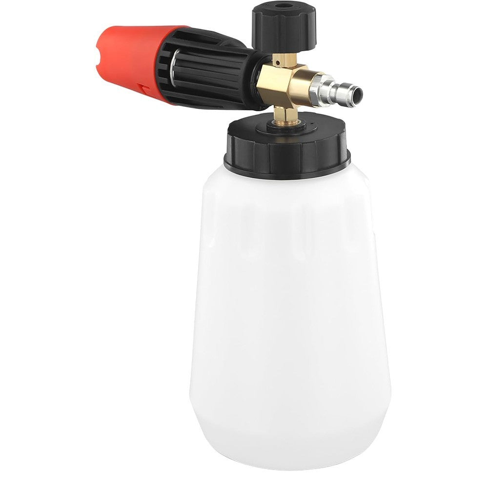 1000ML 1/4" Quick Release Snow-Foam Lance Pressure Washer Gun Soap Bottle Cannon